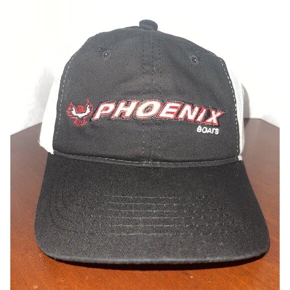 Outdoor Cap Pheonix Boats Trucker Hat Baseball Cap Adjustable Black White Red - Picture 1 of 4